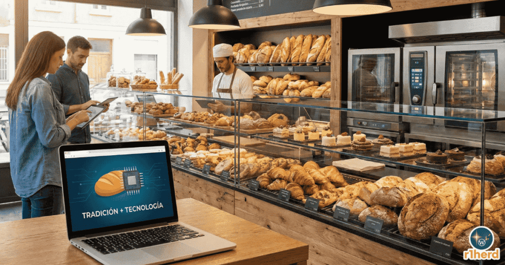 para publicación de panadería con logo r1herd